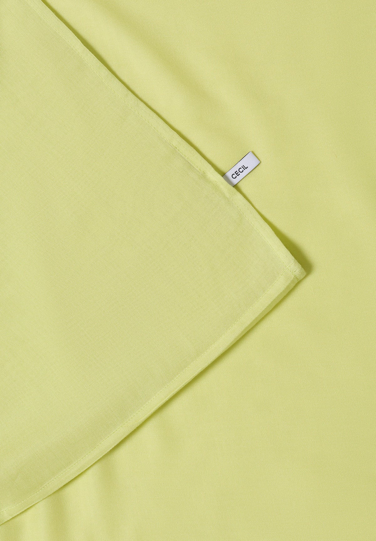 CECIL Damen Loop-Schal in Unifarbe - Grün citrin green