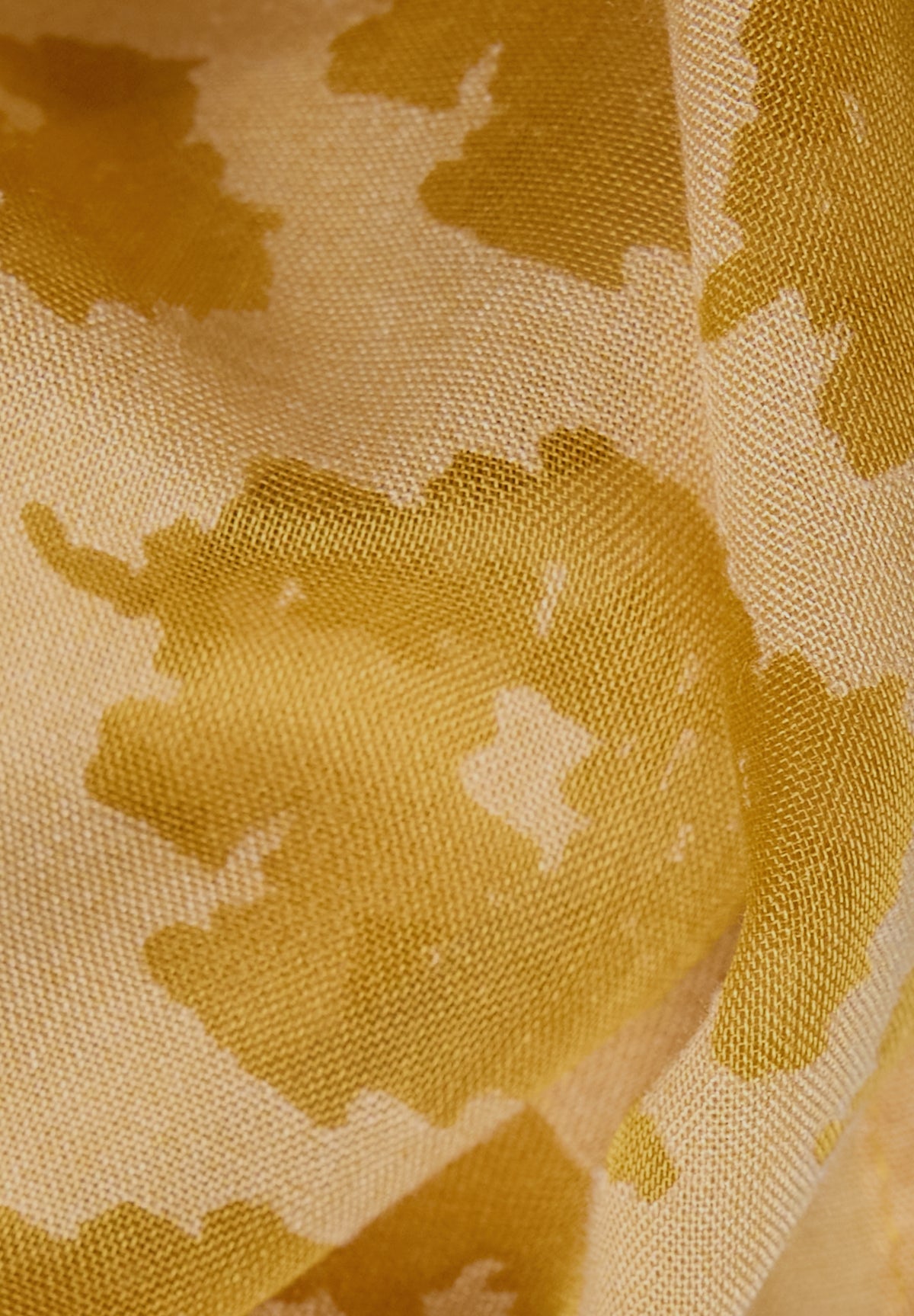 CECIL Damen Loop-Schal mit Ausbrenner-Muster - Honiggelb golden honey