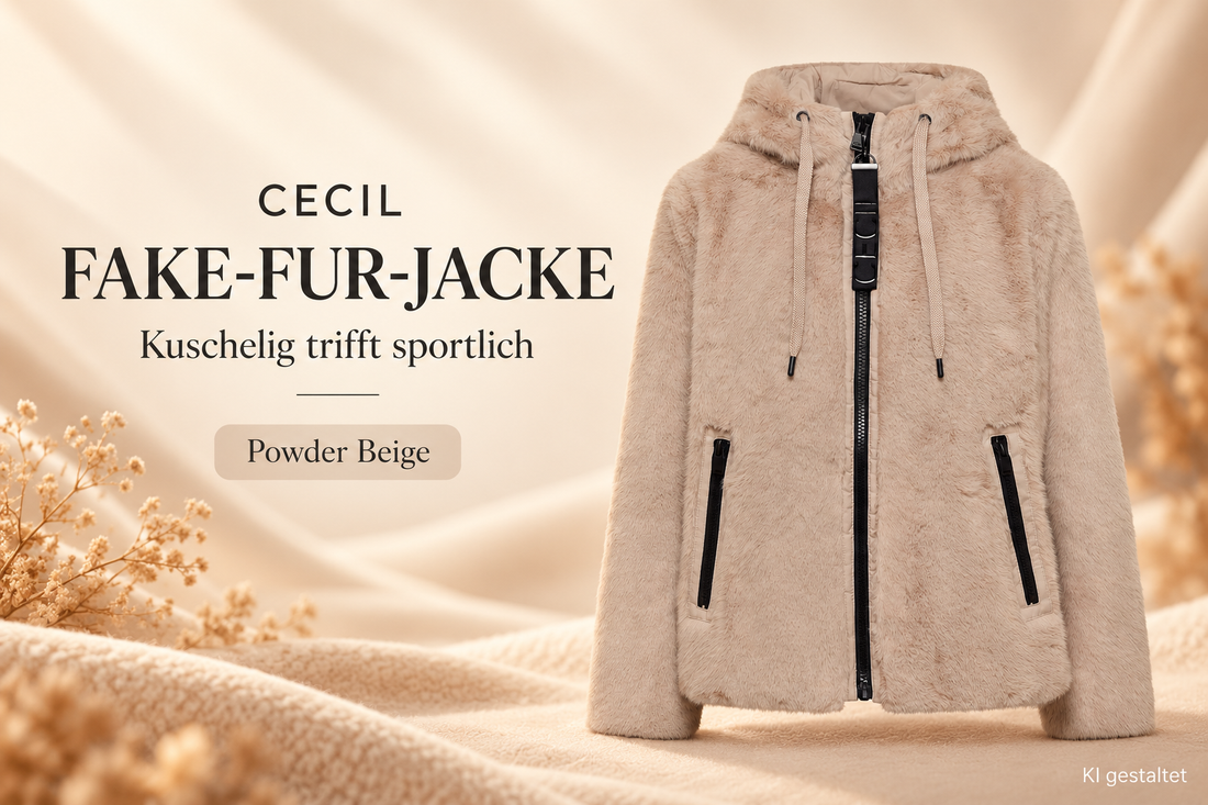 CECIL Fake-Fur-Jacke – kuschelig trifft sportlich