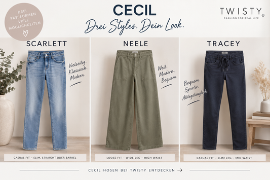 CECIL Scarlett, Neele & Tracey: Welche Hose passt zu mir? | TWISTY