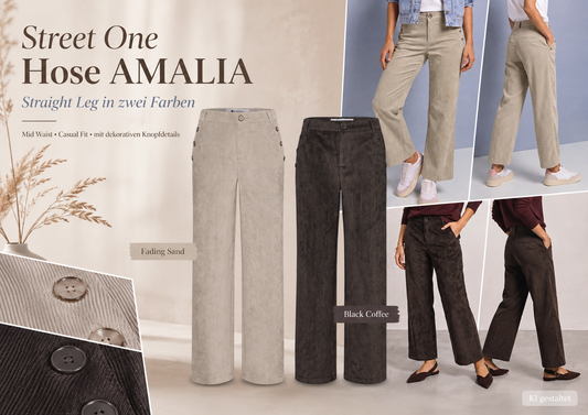 Street One Hose AMALIA – Straight Leg in zwei Farben