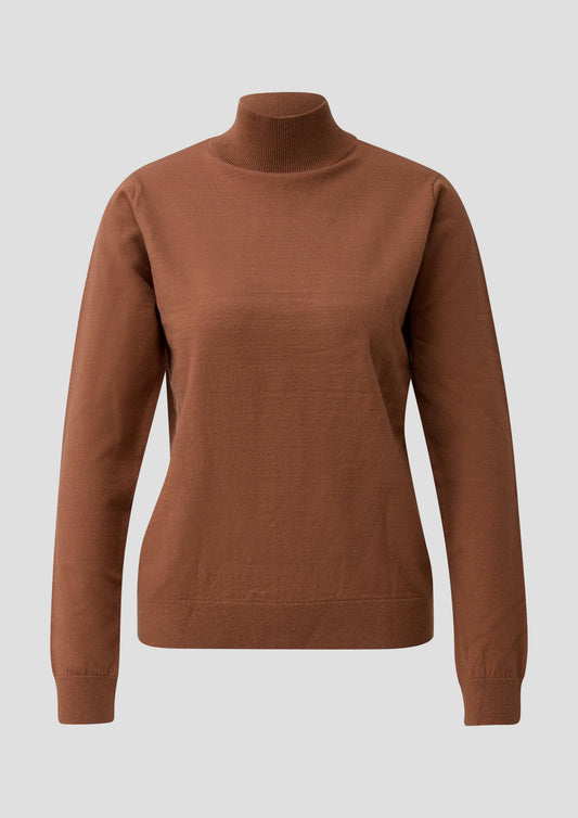 QS - Strickpullover - Farbe: Cognac