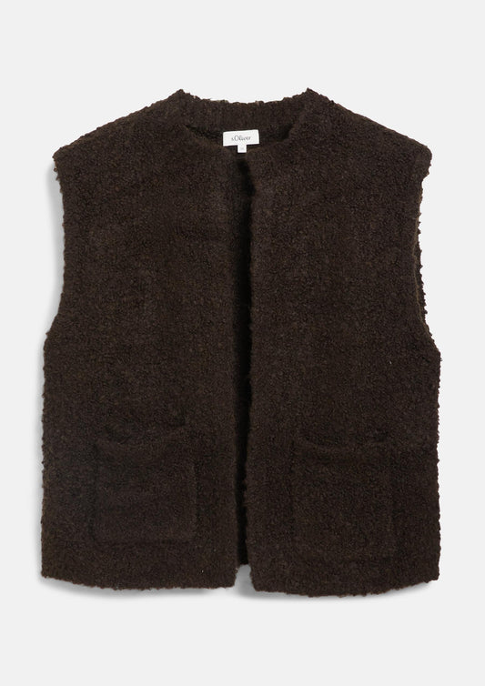 s.Oliver - Strickjacke - Farbe: Dunkelbraun