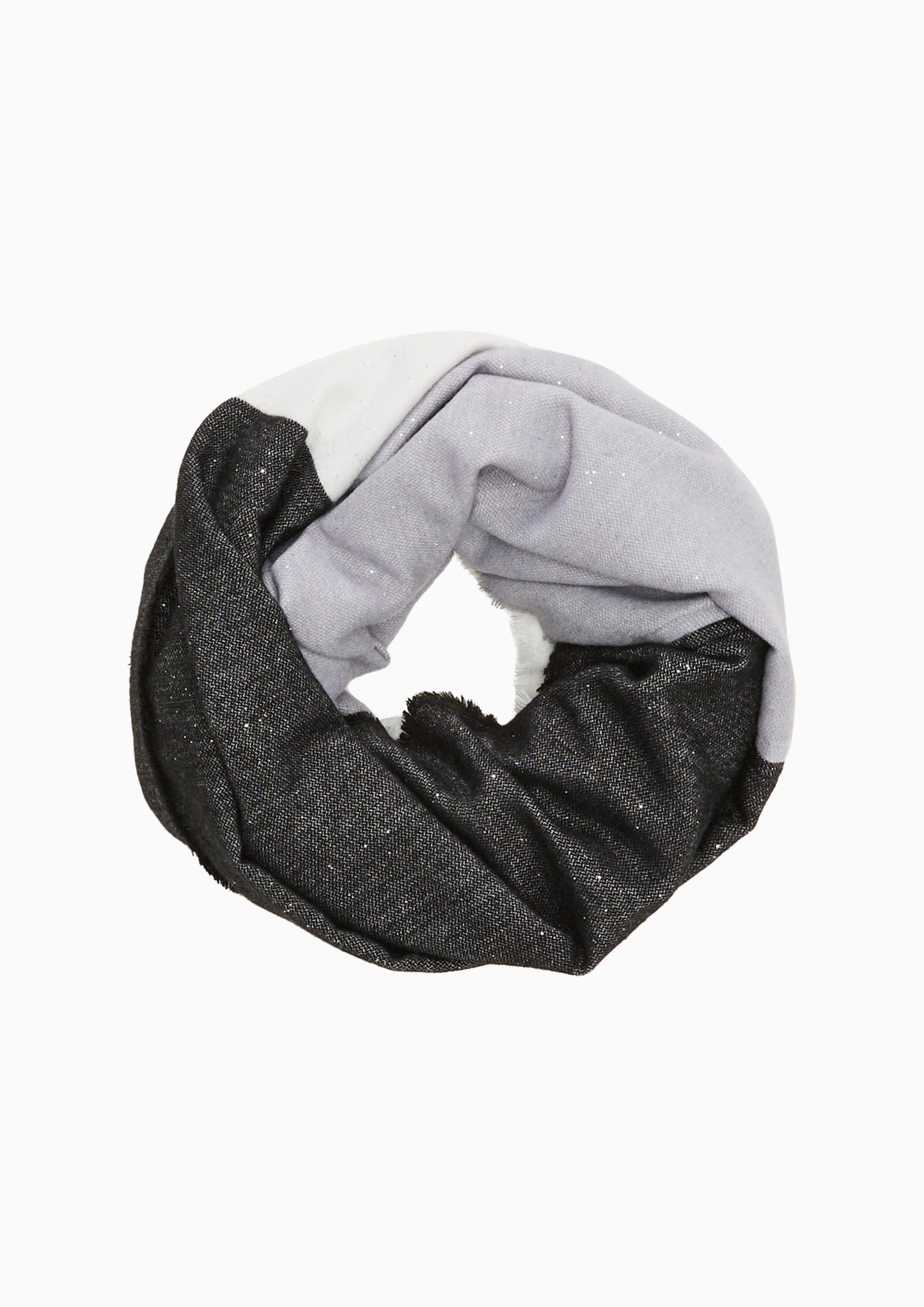 s.Oliver - Loop-Schal – mit TWISTY Mode Farbe: - schwarz Glitzer-Details