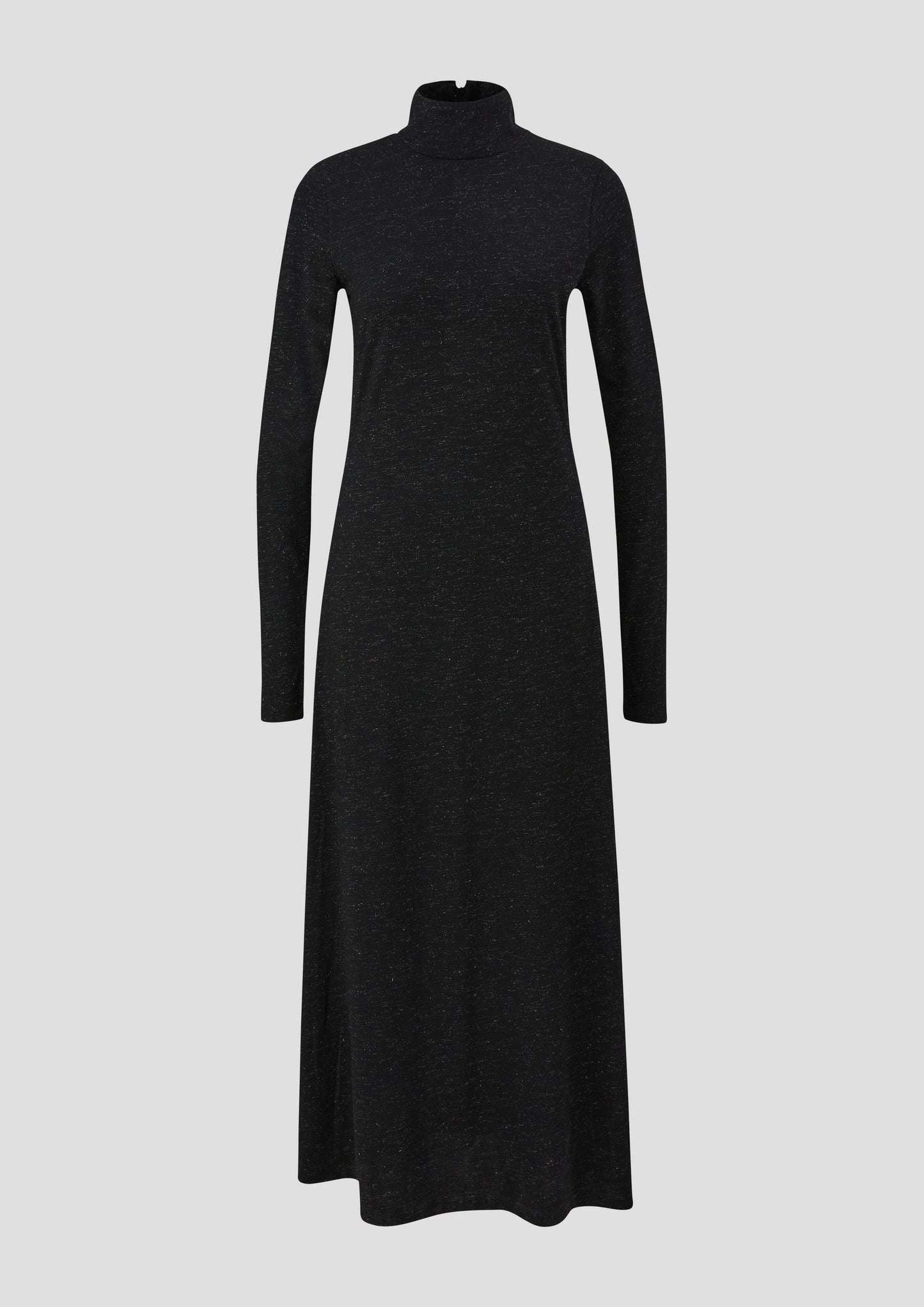 s.Oliver - Langes Kleid mit Glitzer-Effekt - Farbe: schwarz