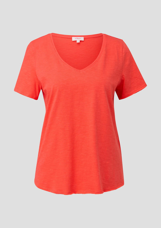 s.Oliver Damen T-Shirt, Farbe: Orange
