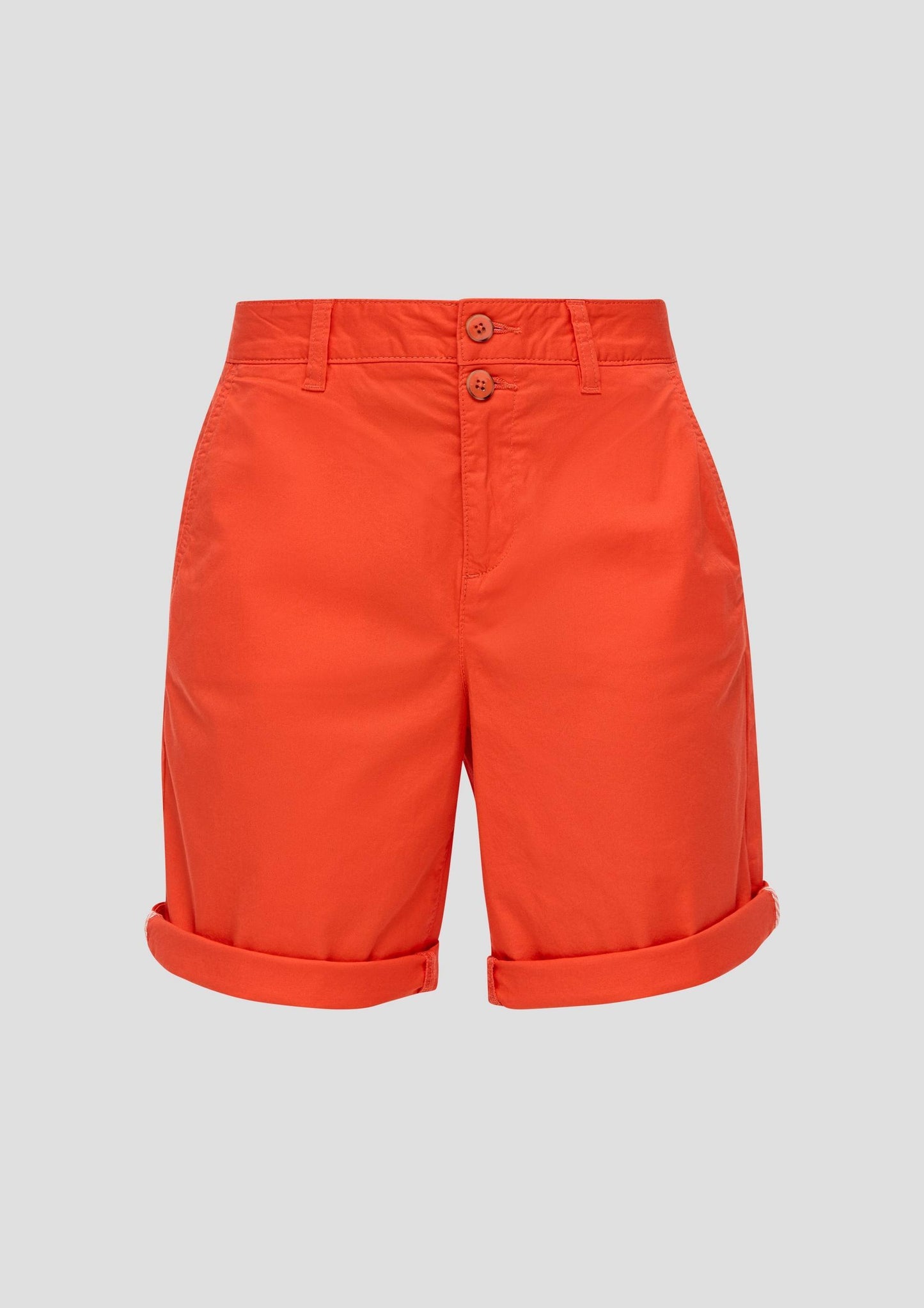 s.Oliver - Regular: Shorts aus Baumwollstretch - Farbe: koralle