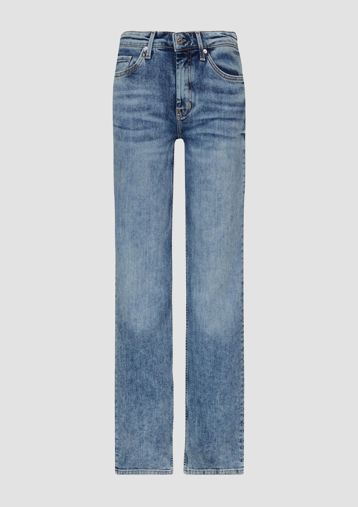 s.Oliver - Jeans Karolin / Regular Fit / Mid Rise / Straight Leg - Farbe: blau