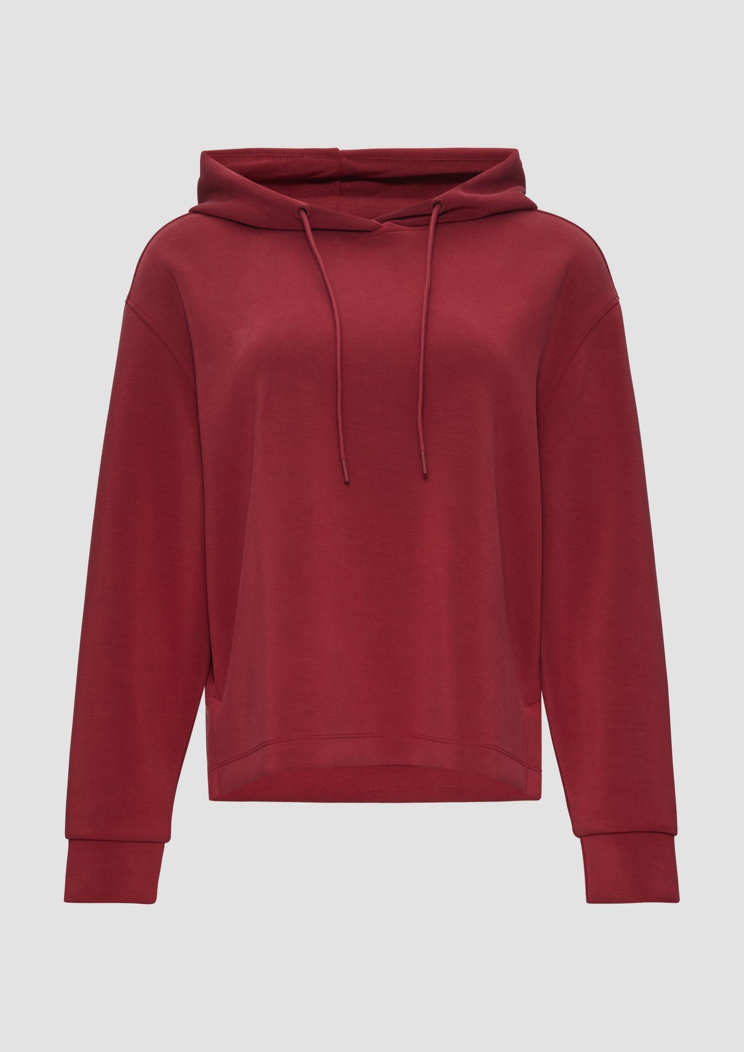 s.Oliver - Hoodie aus Scuba im Relaxed Fit - Farbe: rubinrot