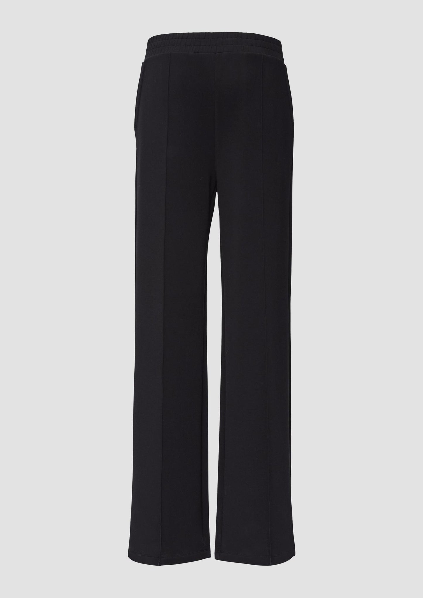 s.Oliver - Regular: Scuba-Hose mit Wide Leg - Farbe: schwarz