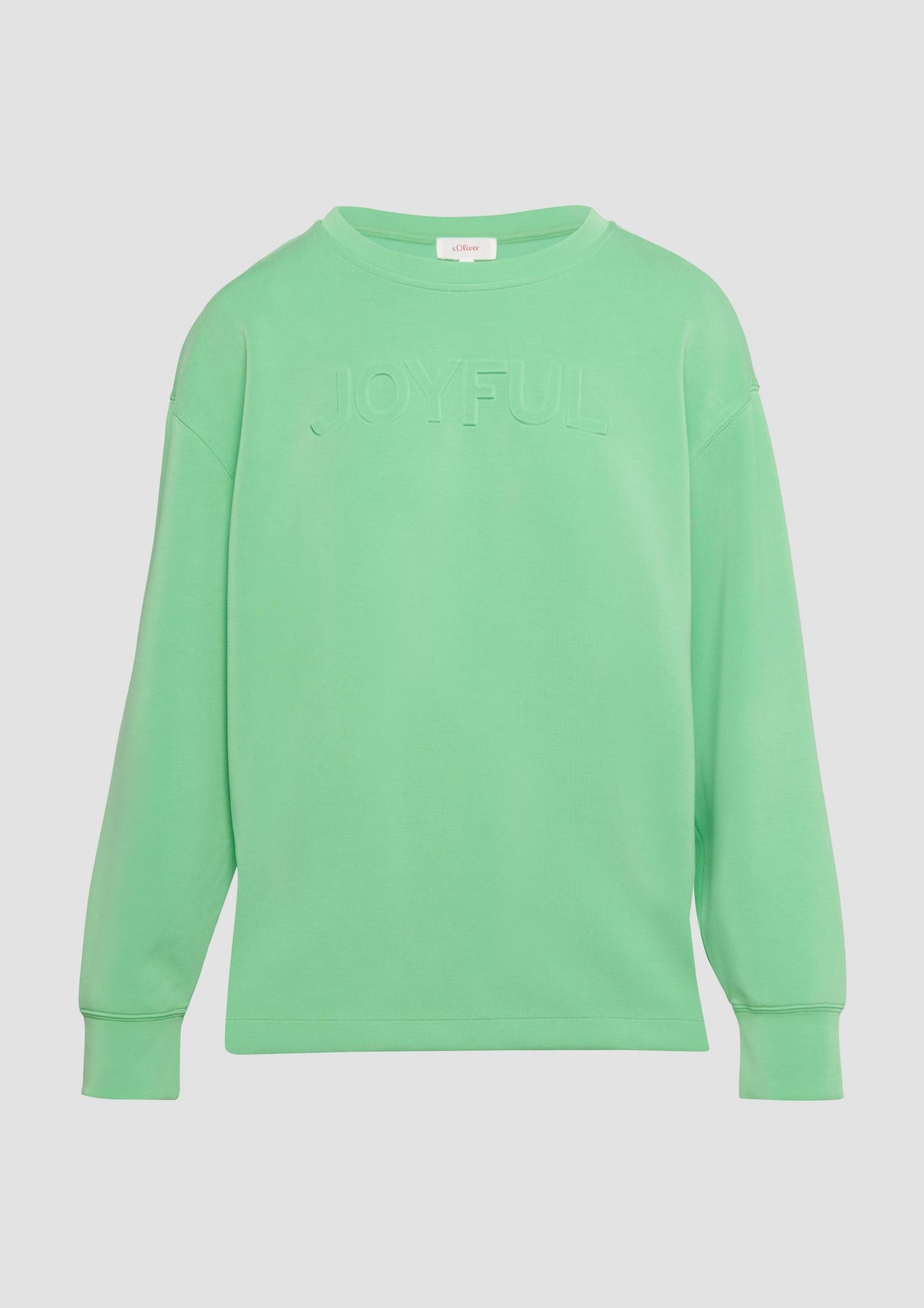 s.Oliver - Scuba-Sweatshirt - Farbe: hellgrün