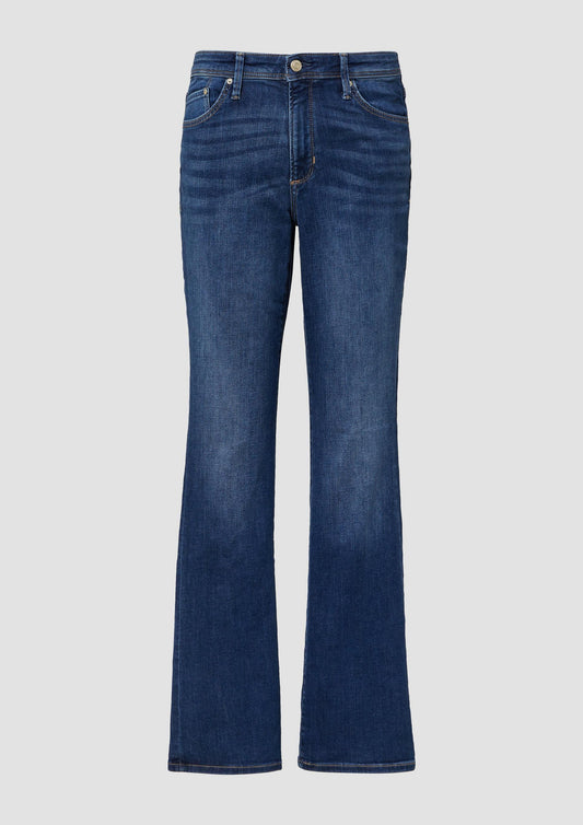 s.Oliver - Jeans Beverly / Mid Rise / Bootcut Fit - Farbe: Blau