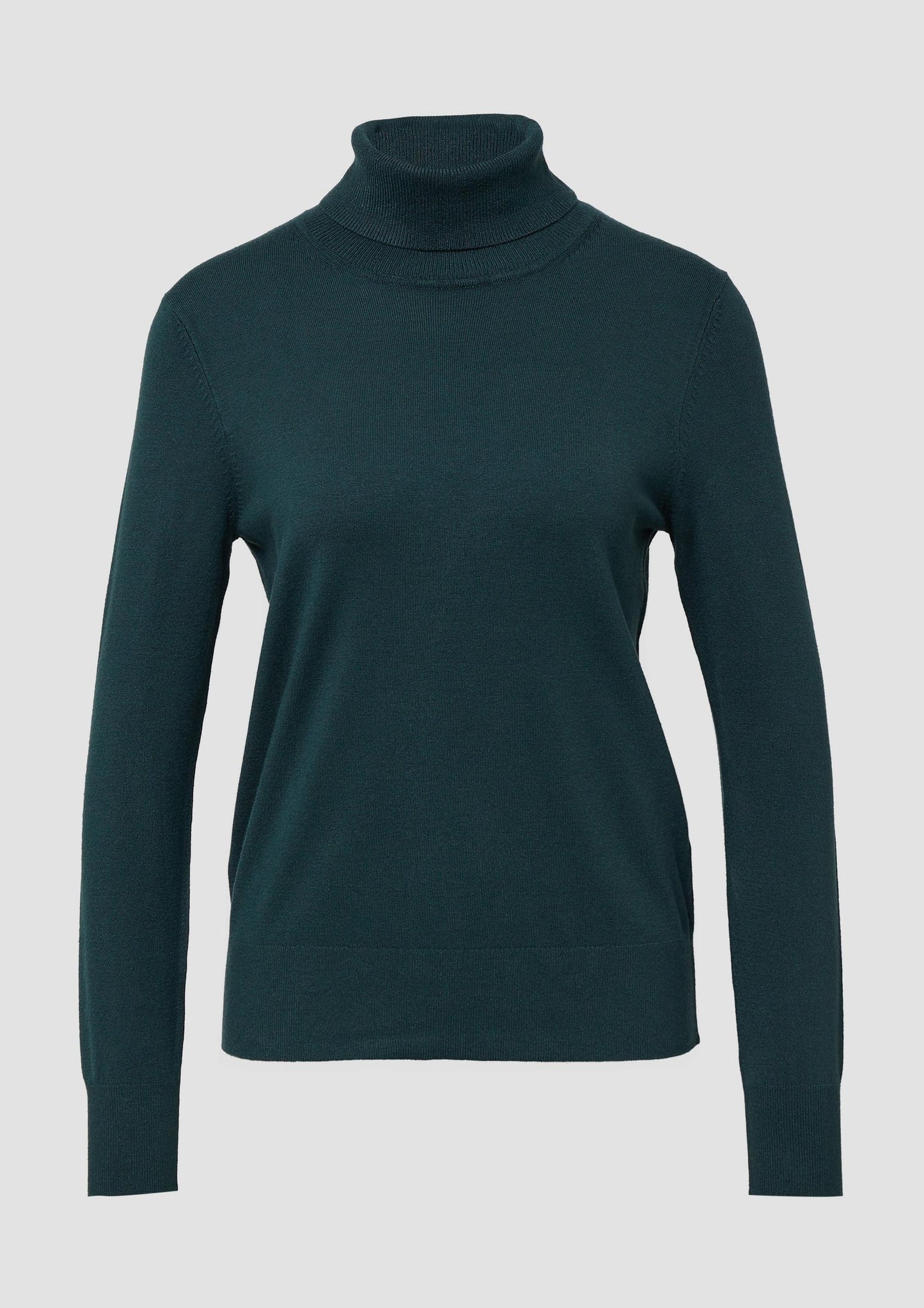 s.Oliver - Feinstrickpullover aus Viskosemix mit Rollkragen - Farbe: Petrol