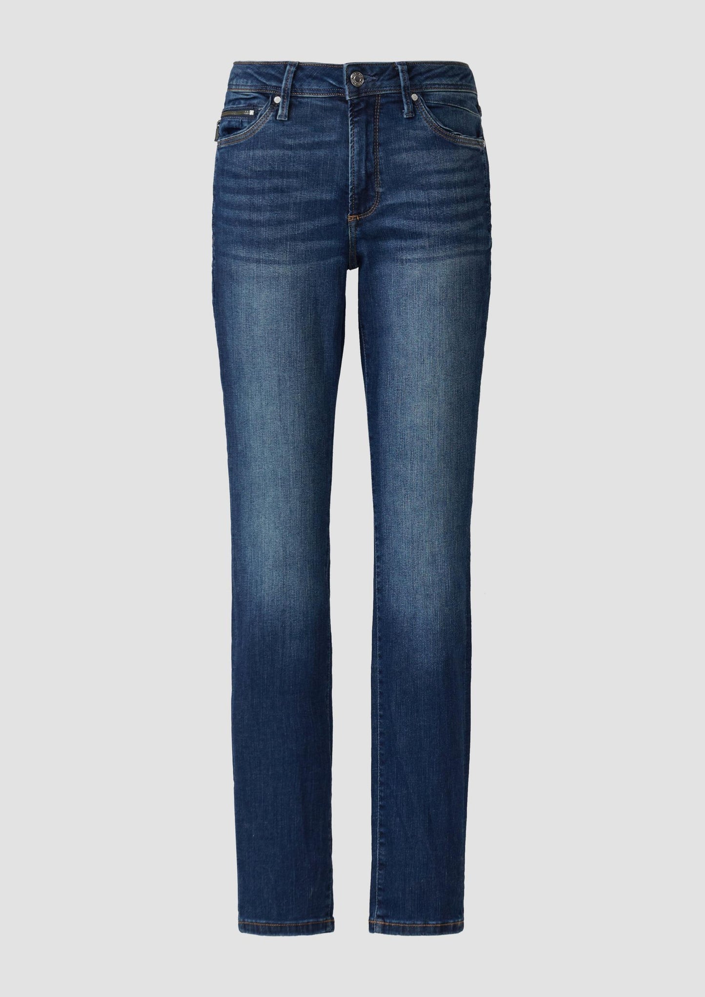 s.Oliver - Jeans Betsy / Slim Fit / Mid Rise / Slim Leg / 5-Pocket-Form - Farbe: Blau