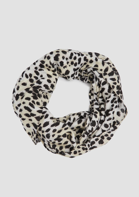 s.Oliver - Snood mit Leo-Print - Farbe: Creme