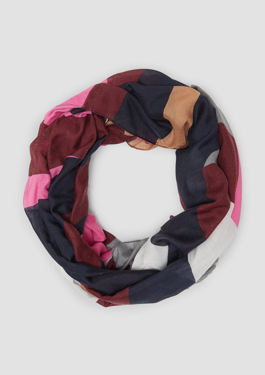 s.Oliver - Loop-Schal mit Artwork - Farbe: Navy