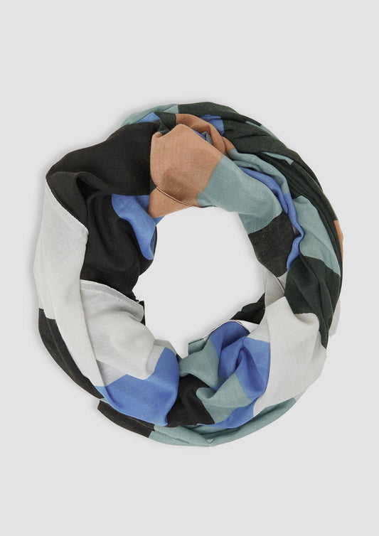 s.Oliver - Loop-Schal mit Artwork - Farbe: Petrol