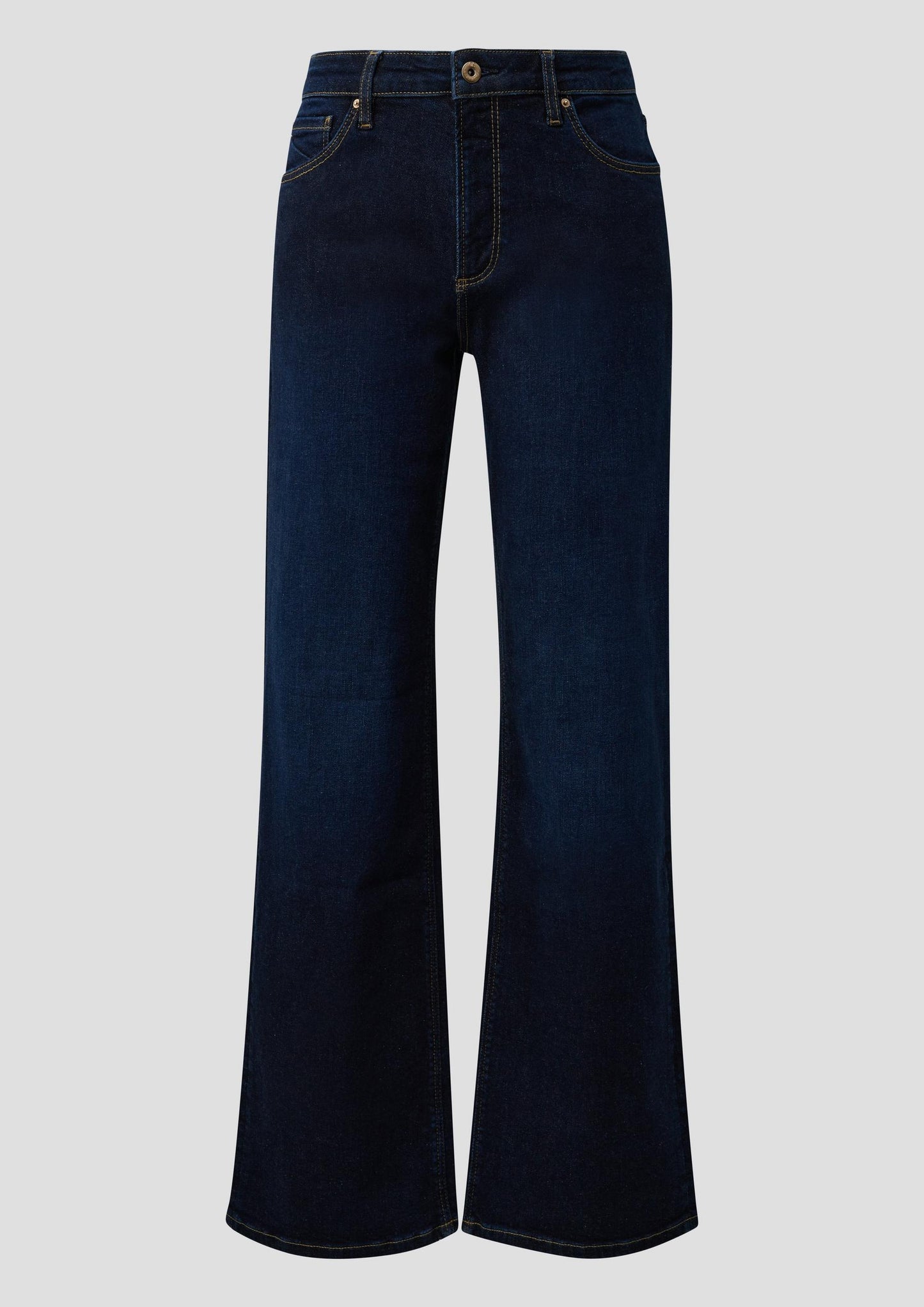 QS - Jeans Catie / Slim Fit / High Rise / Wide Leg / Superstretch - Farbe: Blau