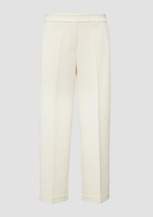 s.Oliver - Strukturierte Culotte mit Elastikbund - Farbe: Helles Beige
