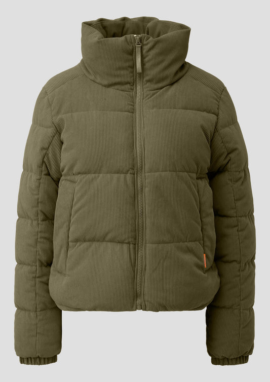 QS Damen Jacke - Olivgrün Wattiert