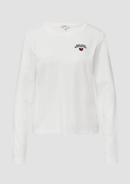 s.Oliver - Verkürztes Longsleeve - Farbe: creme