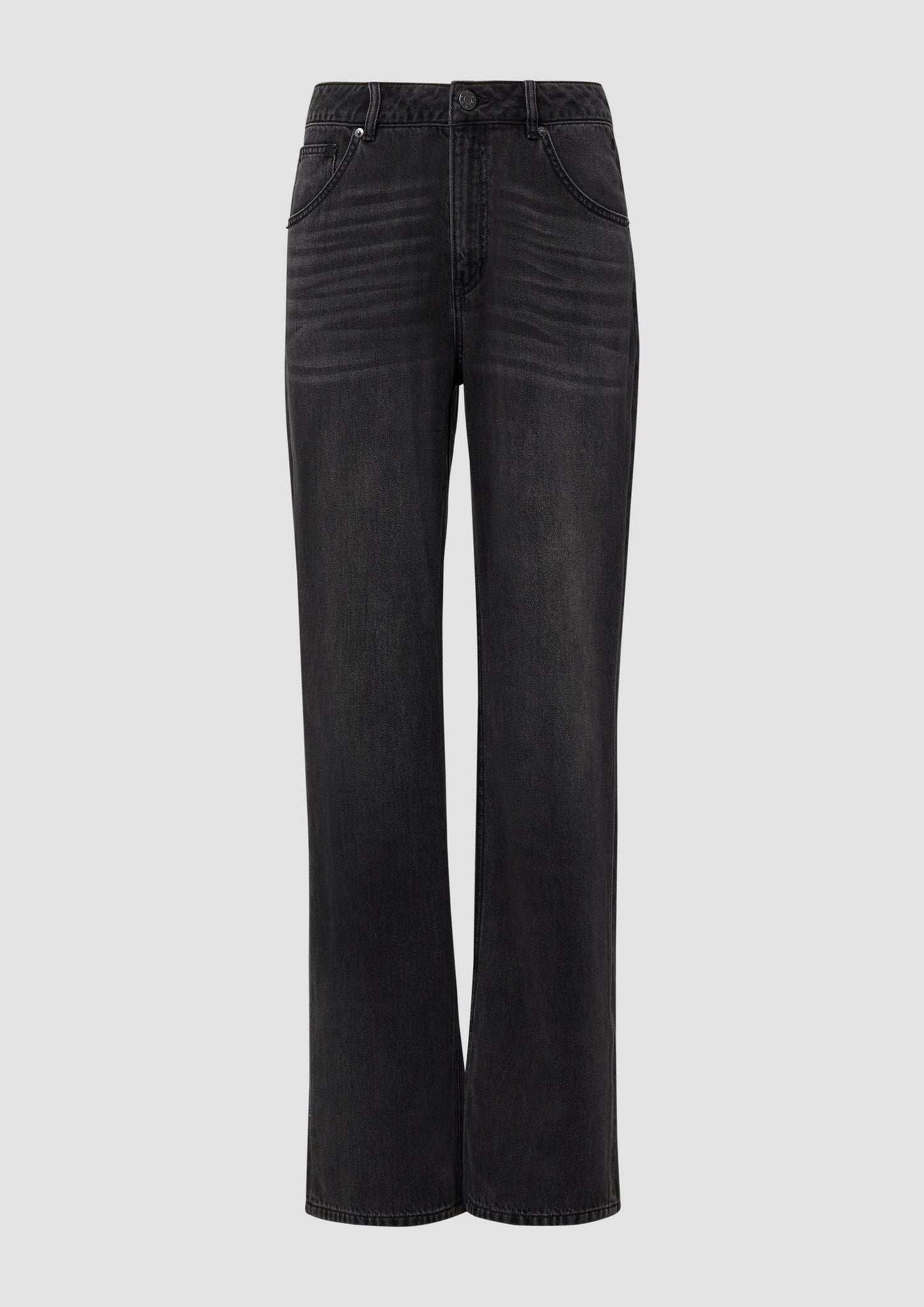s.Oliver - Jeans Beth / Relaxed Fit / Mid Rise / Straight Leg - Farbe: Dunkelgrau