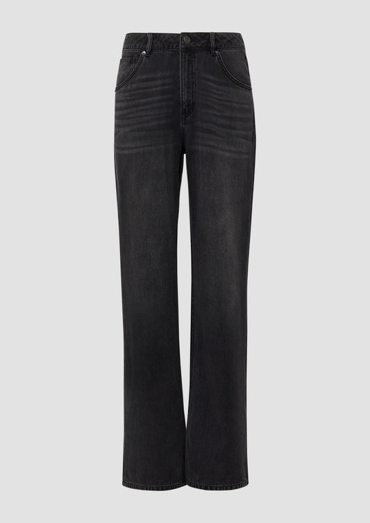 s.Oliver - Jeans Beth / Relaxed Fit / Mid Rise / Straight Leg - Farbe: Dunkelgrau