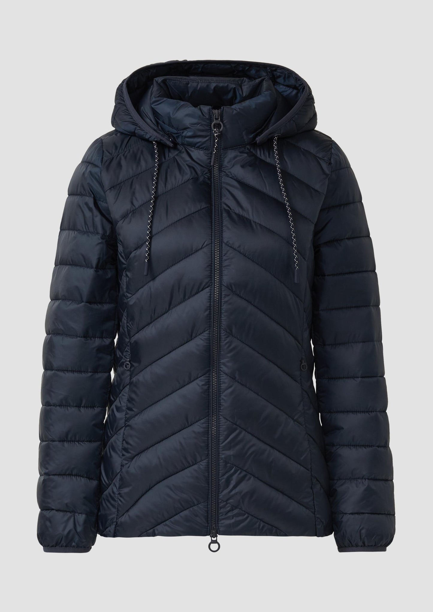 s.Oliver - Gesteppte Jacke mit abnehmbarer Kapuze im Slim Fit - Farbe: Navy
