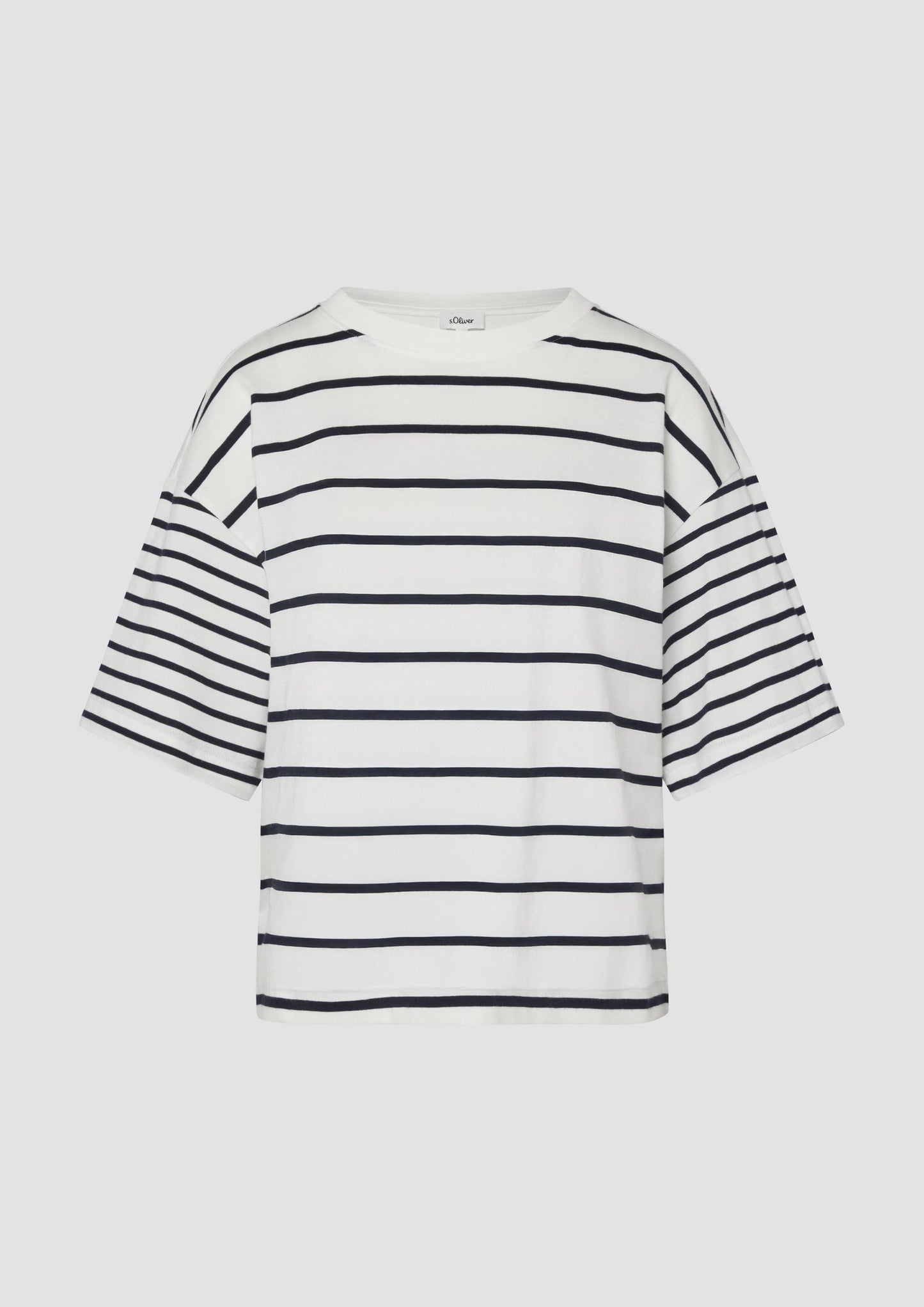 s.Oliver - T-Shirt aus Baumwoll-Jersey im Relaxed Fit - Farbe: Navy