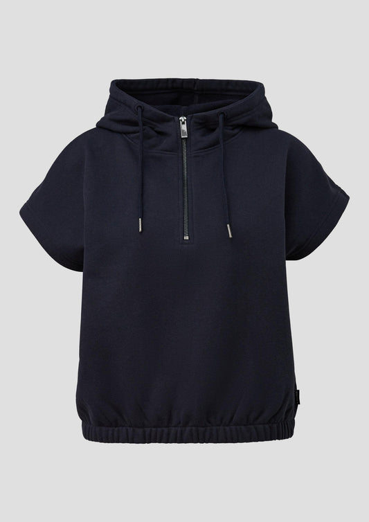 s.Oliver - Sweatshirt mit Kapuze im O-Shape - Farbe: Navy