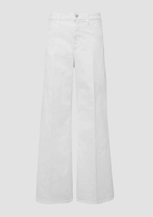 s.Oliver - Jeans Suri / Regular Fit / High Rise / Wide Leg - Farbe: Weiss