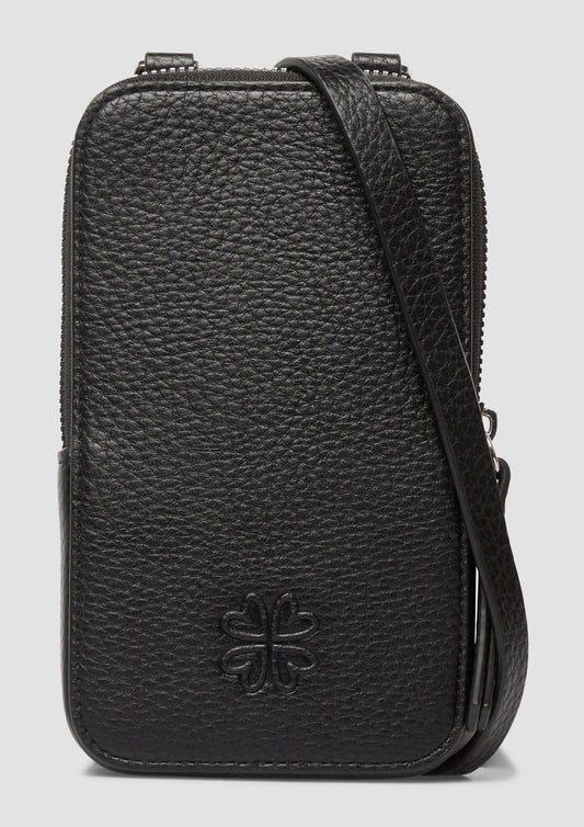 s.Oliver - Handytasche in Leder-Optik mit abnehmbarem Schultergurt - Farbe: Schwarz