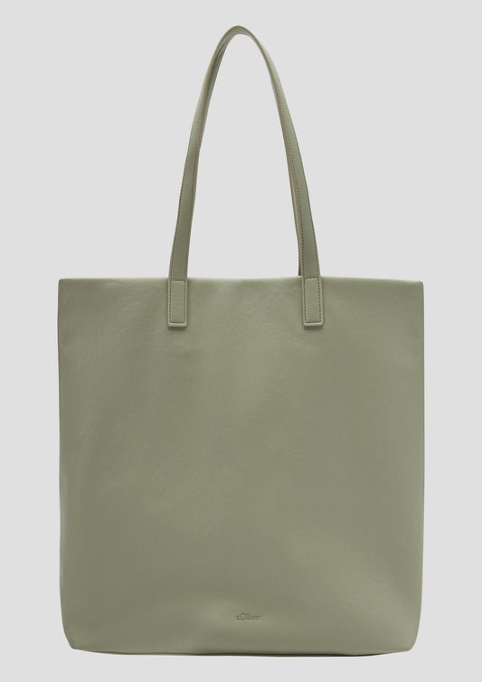 s.Oliver - Shopper Tasche mit Magnetverschluss - Farbe: Oliv grün