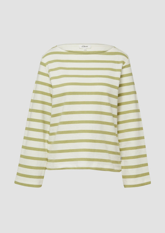 s.Oliver - Leichtes Sweatshirt im Regular Fit - Farbe: Helles Olivgruen