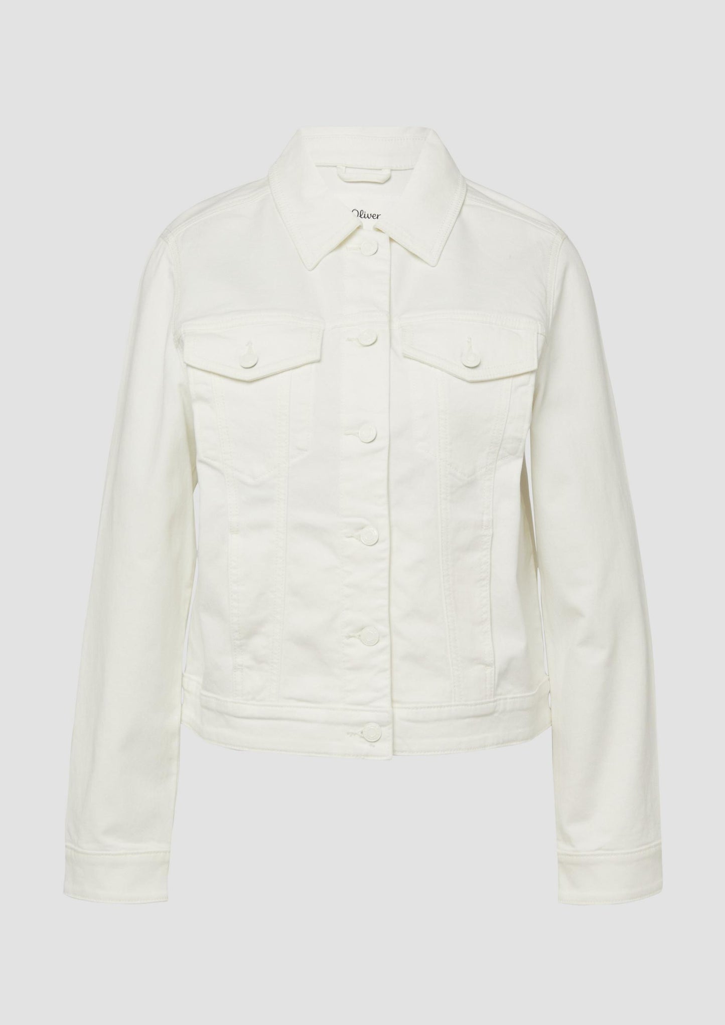 s.Oliver - Leichte Denim-Jacke - Farbe: Creme