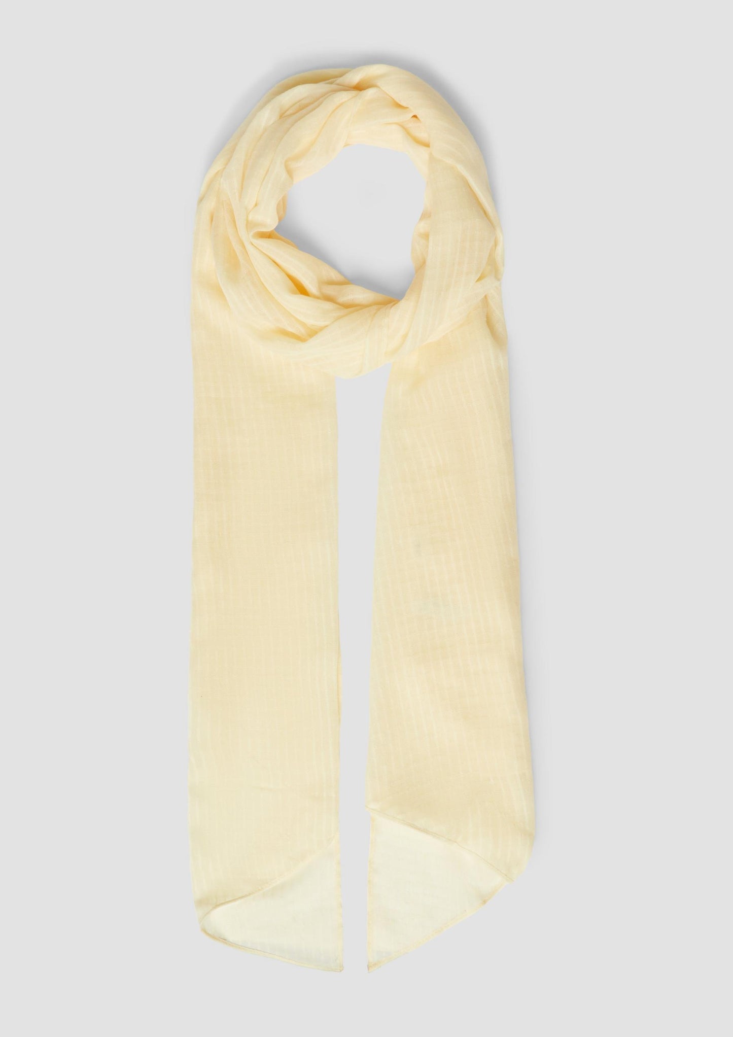 s.Oliver - Leichter Schal aus Webware - Farbe: Hellgelb