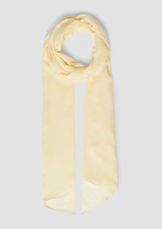 s.Oliver - Leichter Schal aus Webware - Farbe: Hellgelb