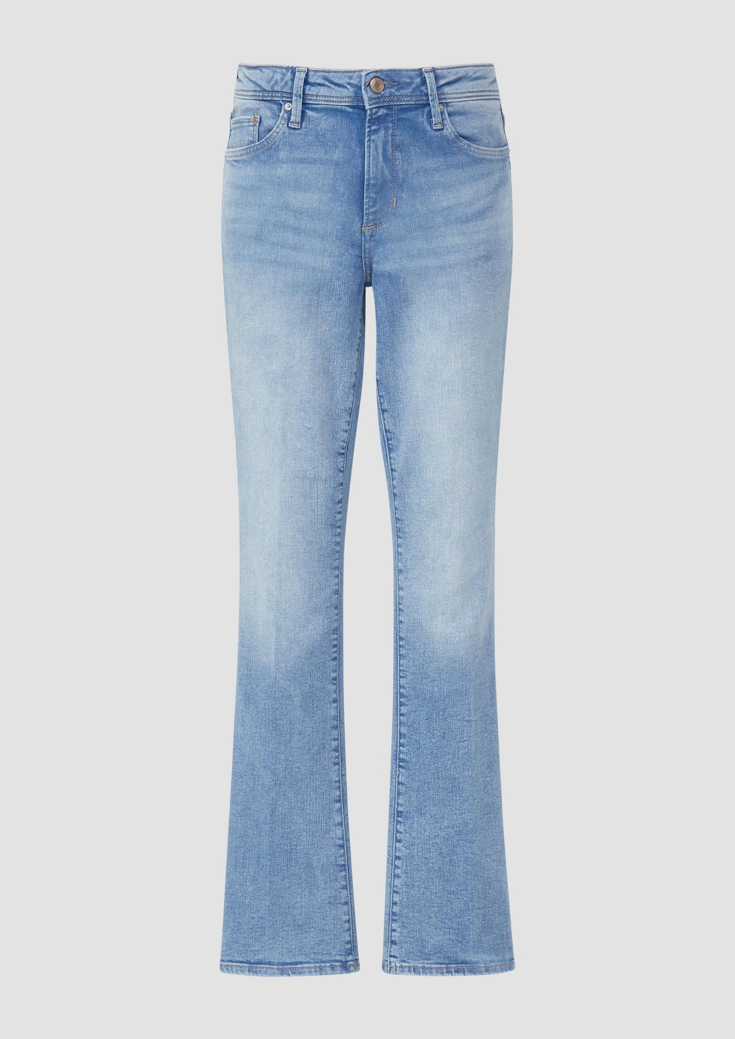 s.Oliver - Jeans Beverly / Slim Fit / Mid Rise / Bootcut Leg - Farbe: Blau