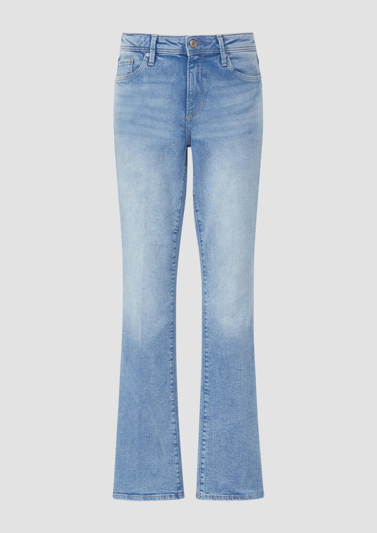 s.Oliver - Jeans Beverly / Slim Fit / Mid Rise / Bootcut Leg - Farbe: Blau