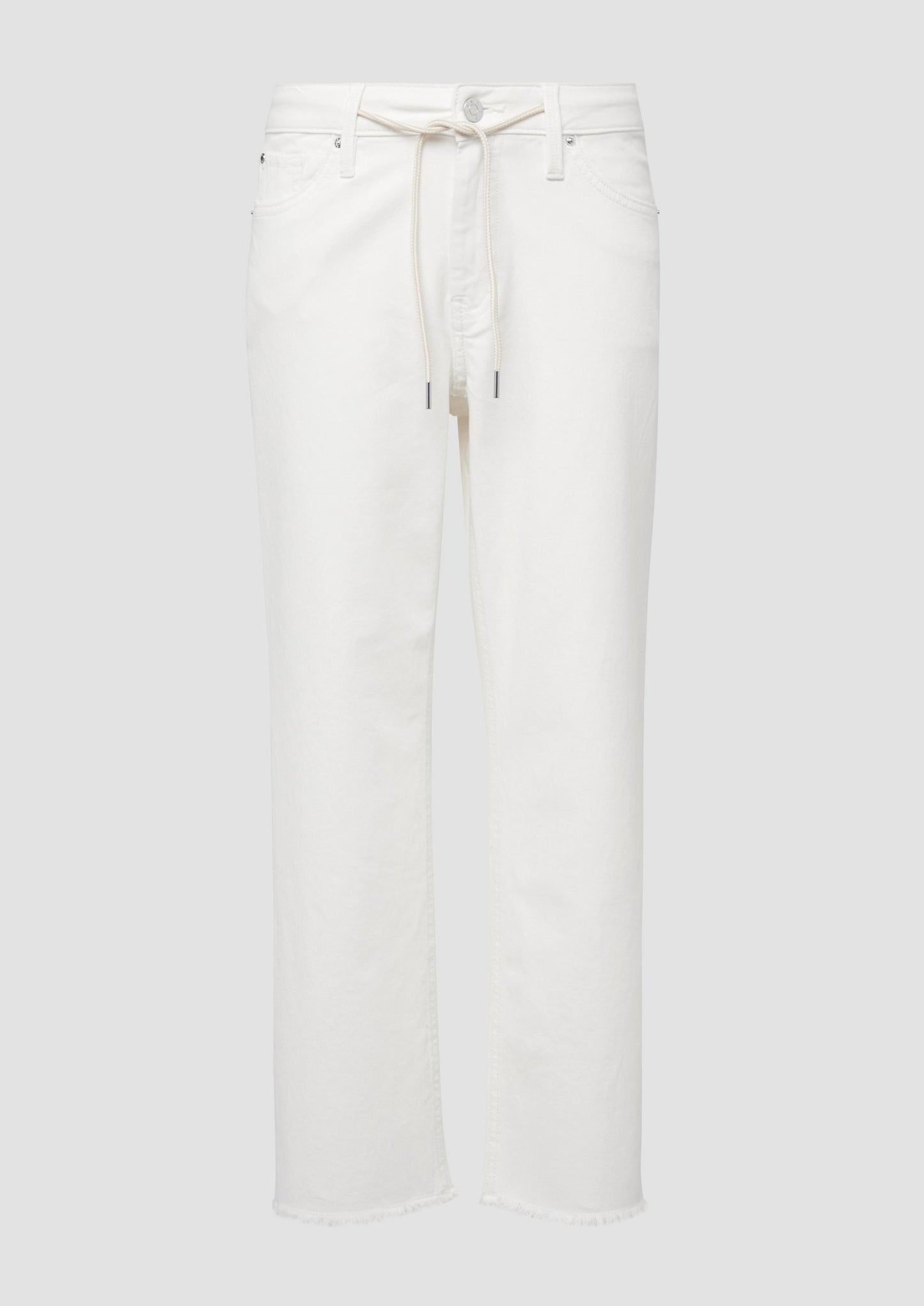 s.Oliver - Cropped Jeans Karolin / Regular Fit / Mid Rise / Straight Leg - Farbe: Weiss