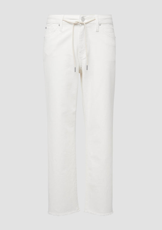 s.Oliver - Cropped Jeans Karolin / Regular Fit / Mid Rise / Straight Leg - Farbe: Weiss