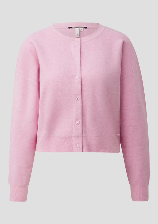 QS - Weiche Strickjacke - Farbe: Rosa