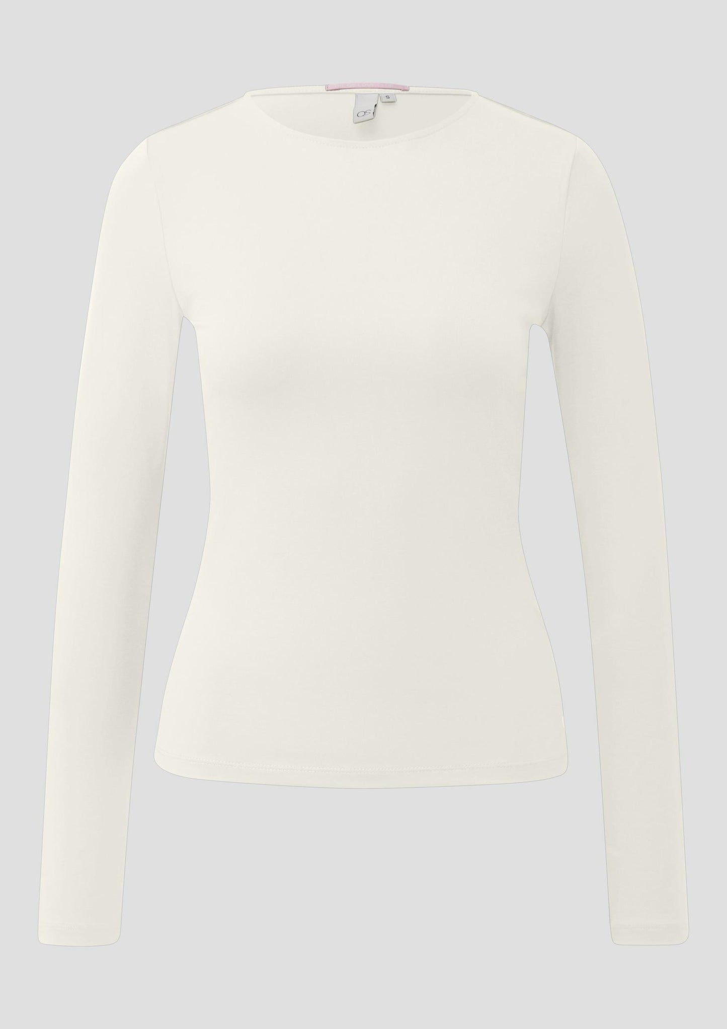 QS - Polyamidshirt - Farbe: Creme