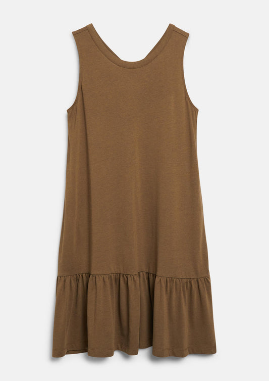 s.Oliver - Jersey-Kleid im Relaxed Fit mit Rücken-Detail - Farbe: Braun