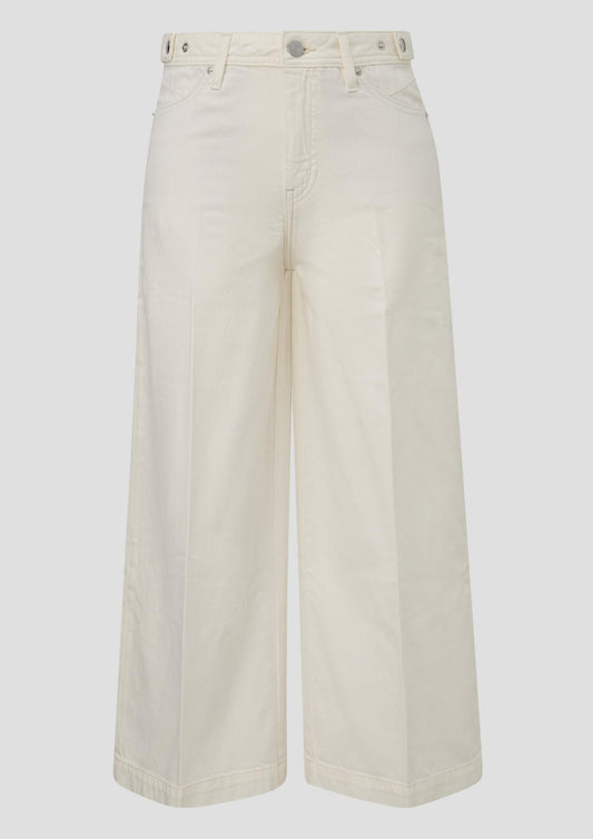 s.Oliver - Culotte Jeans Suri / Regular Fit / High Rise / Wide Leg / Undyed - Farbe: Helles Beige