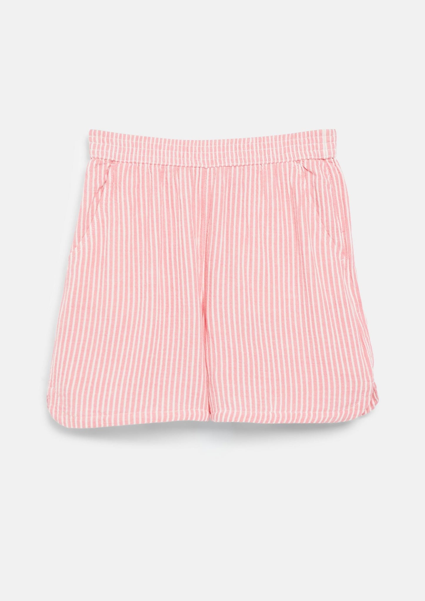 s.Oliver - Gestreifte Shorts aus aus Musselin - Farbe: Rosa
