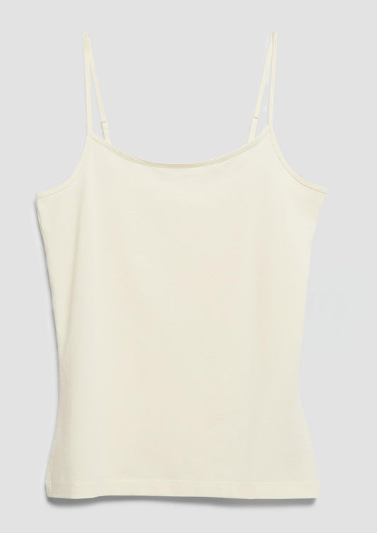 s.Oliver - Jersey-Top mit Spaghettiträgern im Slim Fit - Farbe: Helles Beige