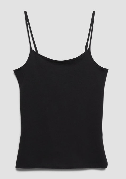 s.Oliver - Jersey-Top mit Spaghettiträgern im Slim Fit - Farbe: Schwarz