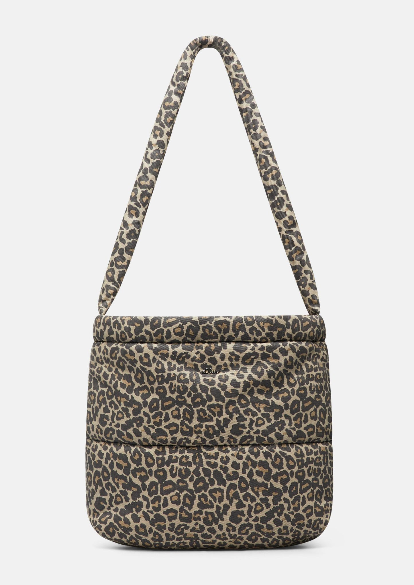 s.Oliver - Tasche mit Animal-Muster und Magnetverschluss - Farbe: Hellbraun