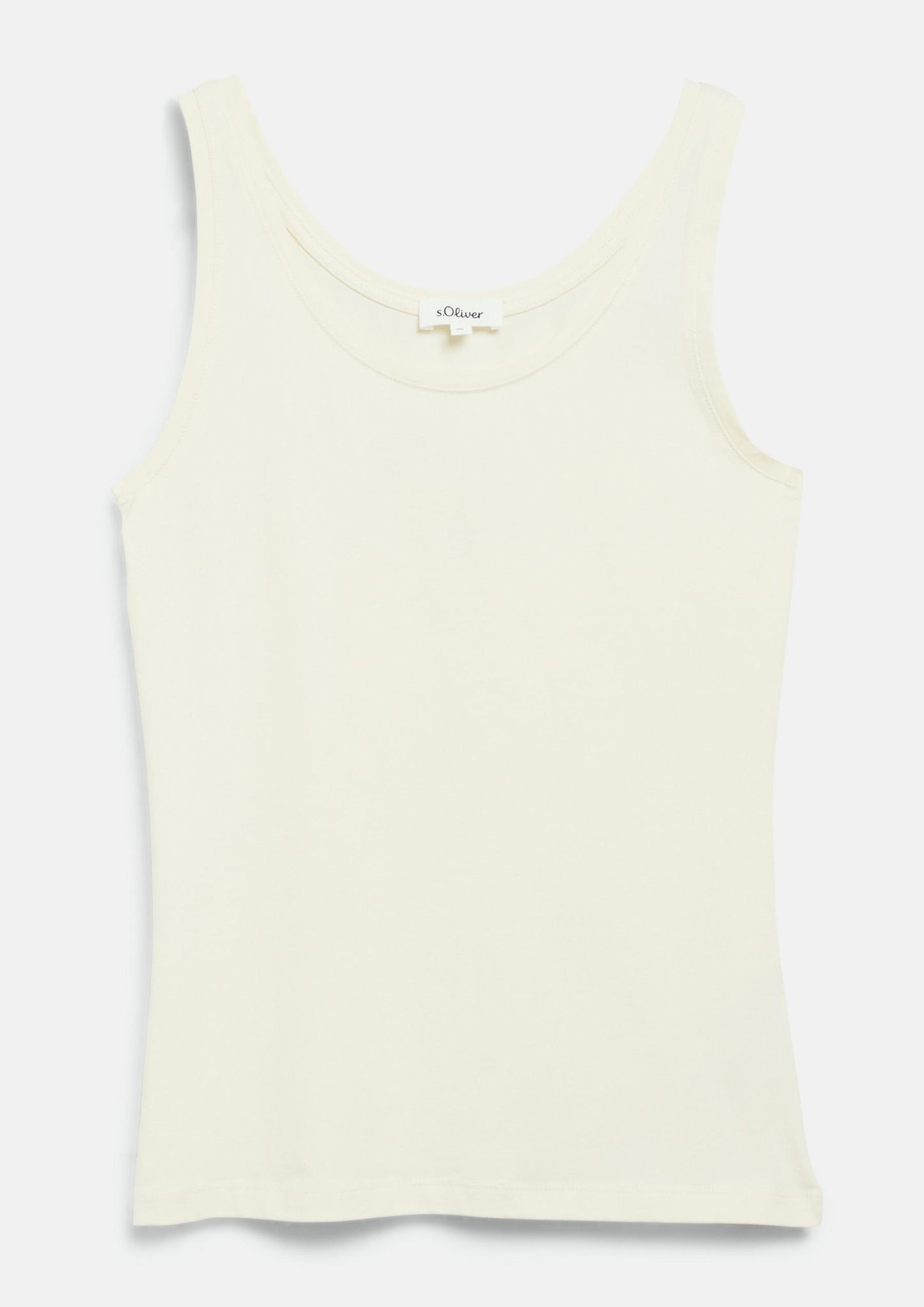 s.Oliver - Tanktop im Slim Fit - Farbe: Beige